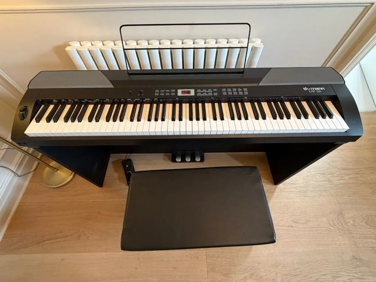 Thomann digital piano, stand and stool. Excellent condition - Image 4