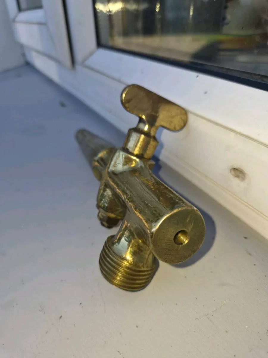 Old brass  whiskey  tap - Image 3