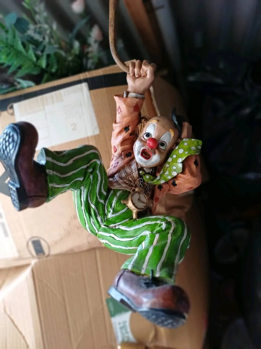 1970s Ceramic Hanging Clown - Image 1
