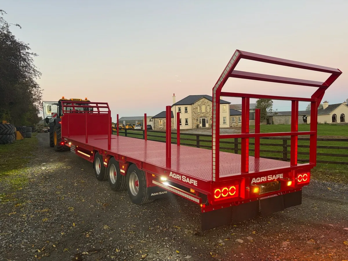 Agri safe 36 ft flat trailer - Image 4