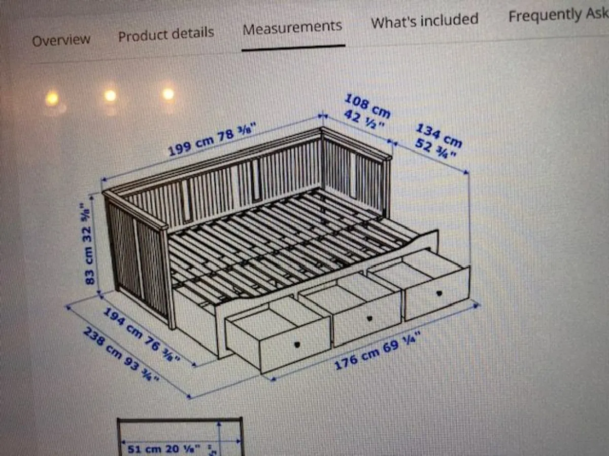 Bed Hemnes IKEA - Image 3