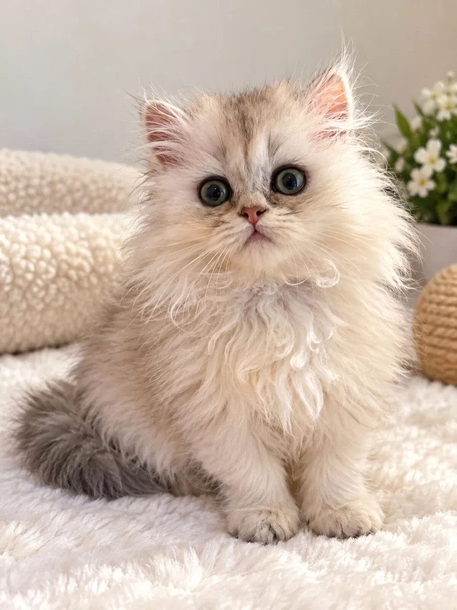 Purebred British longhair silver girl - Image 1