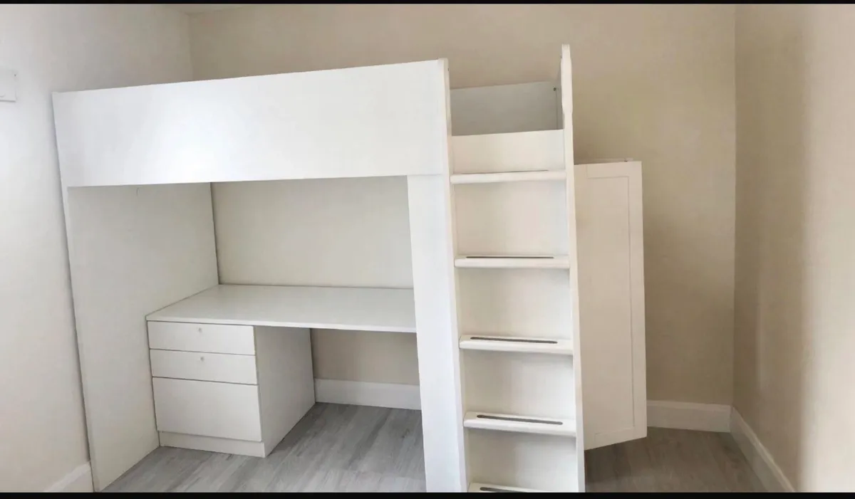 Ikea SMASTAD loft bed, white - Image 2