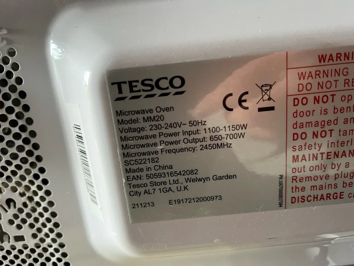 Tesco Microwave - Image 3