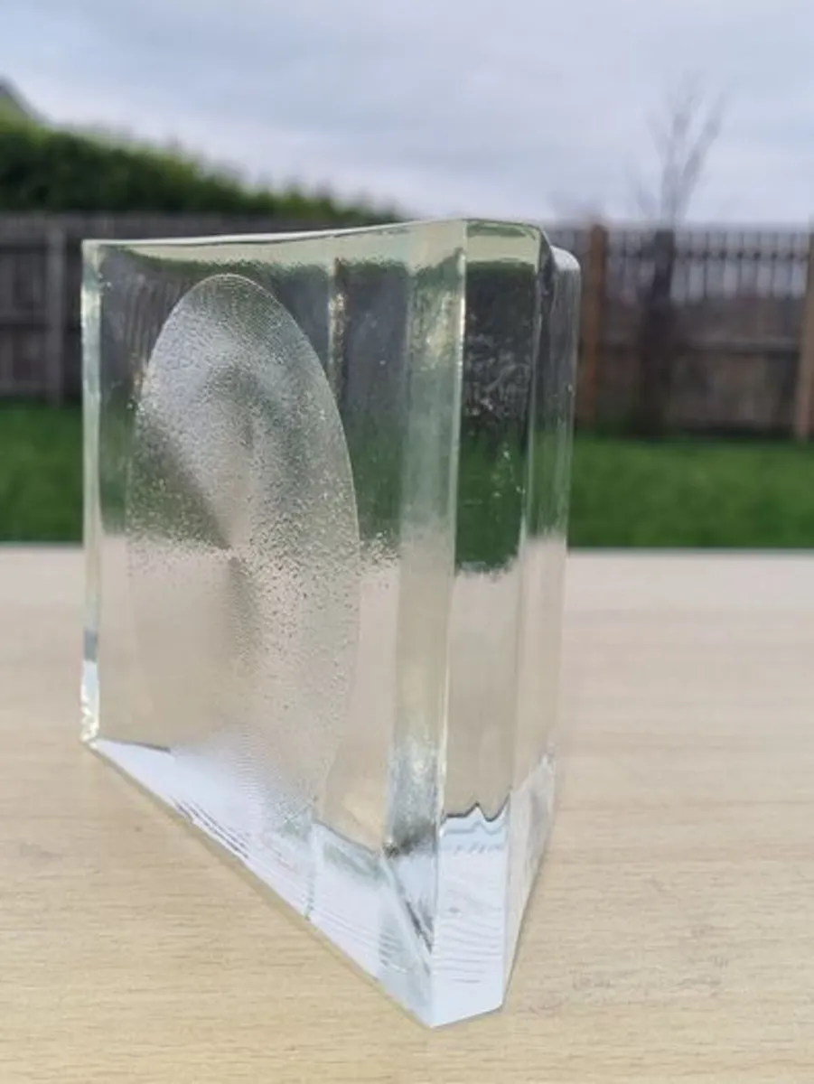 Glass bas-relief Scandinavian art glass - Image 3