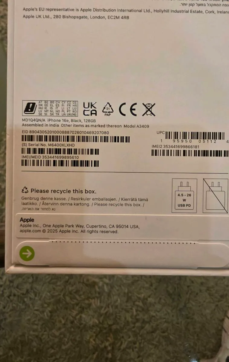 Apple Iphone 16E 128GB IRISH - Image 3