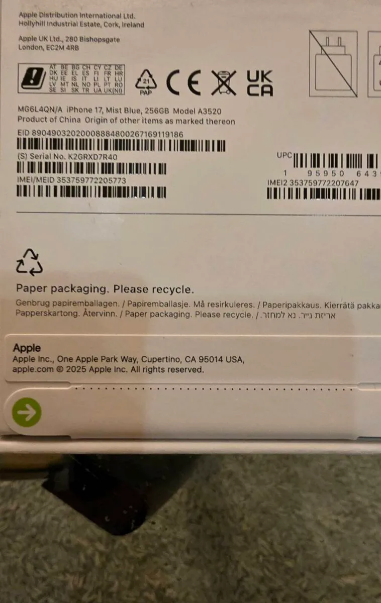 Apple Iphone 17 256GB IRISH - Image 3