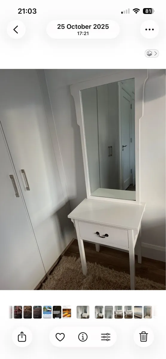Locker with matching mirror - Image 4