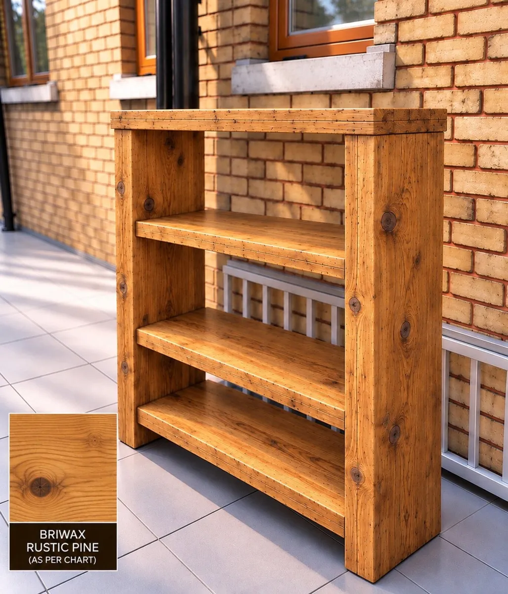 Handmade Rustic Pine Bathroom Unit - Image 2