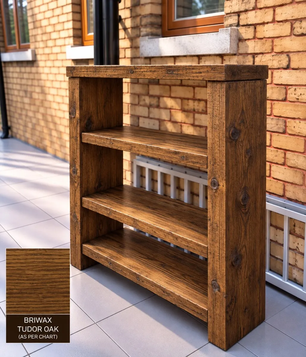 Handmade Tudor Oak Finish Bathroom Unit - Image 2
