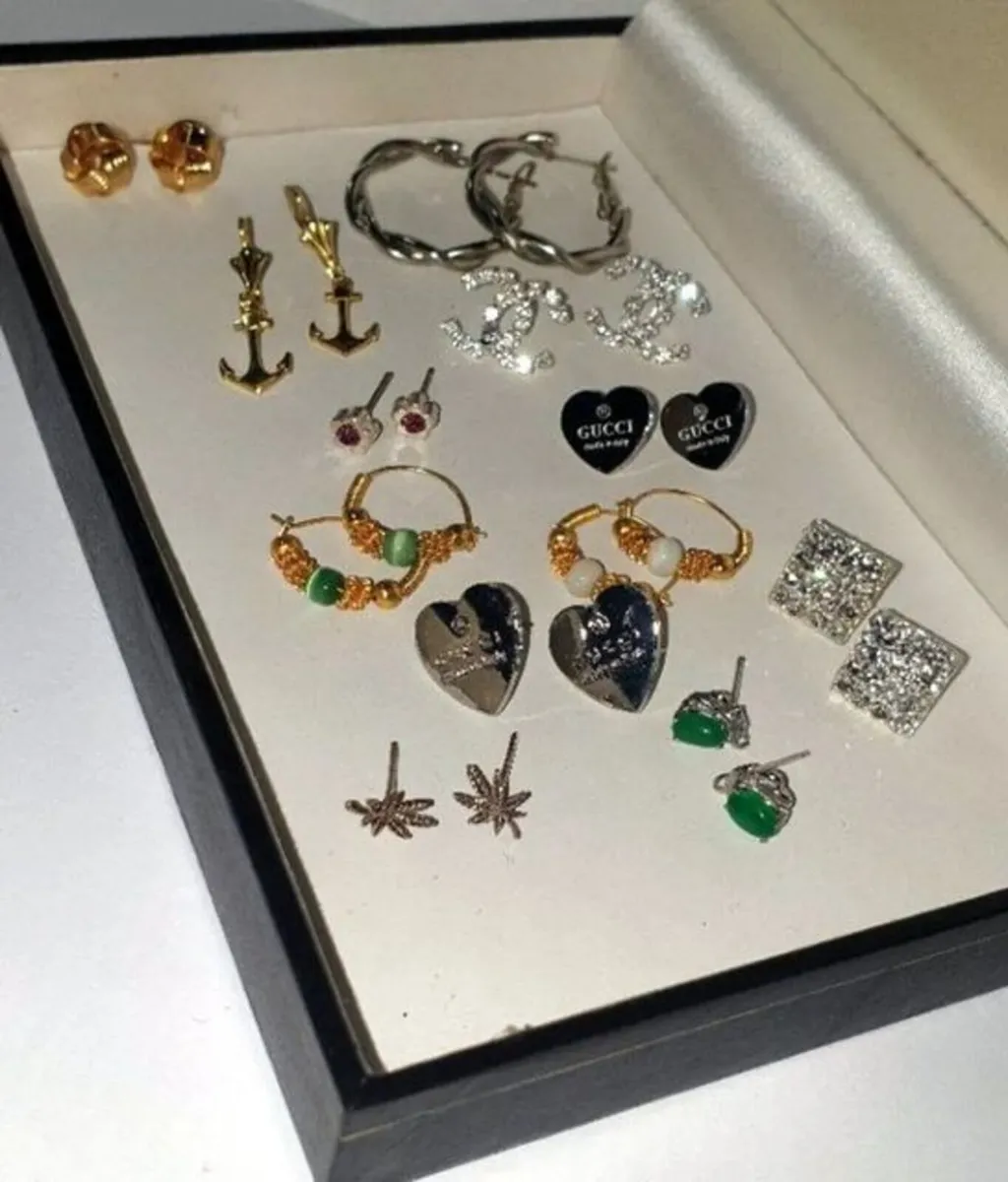 12 Assorted Pairs Earrings-Ex Display - Image 2