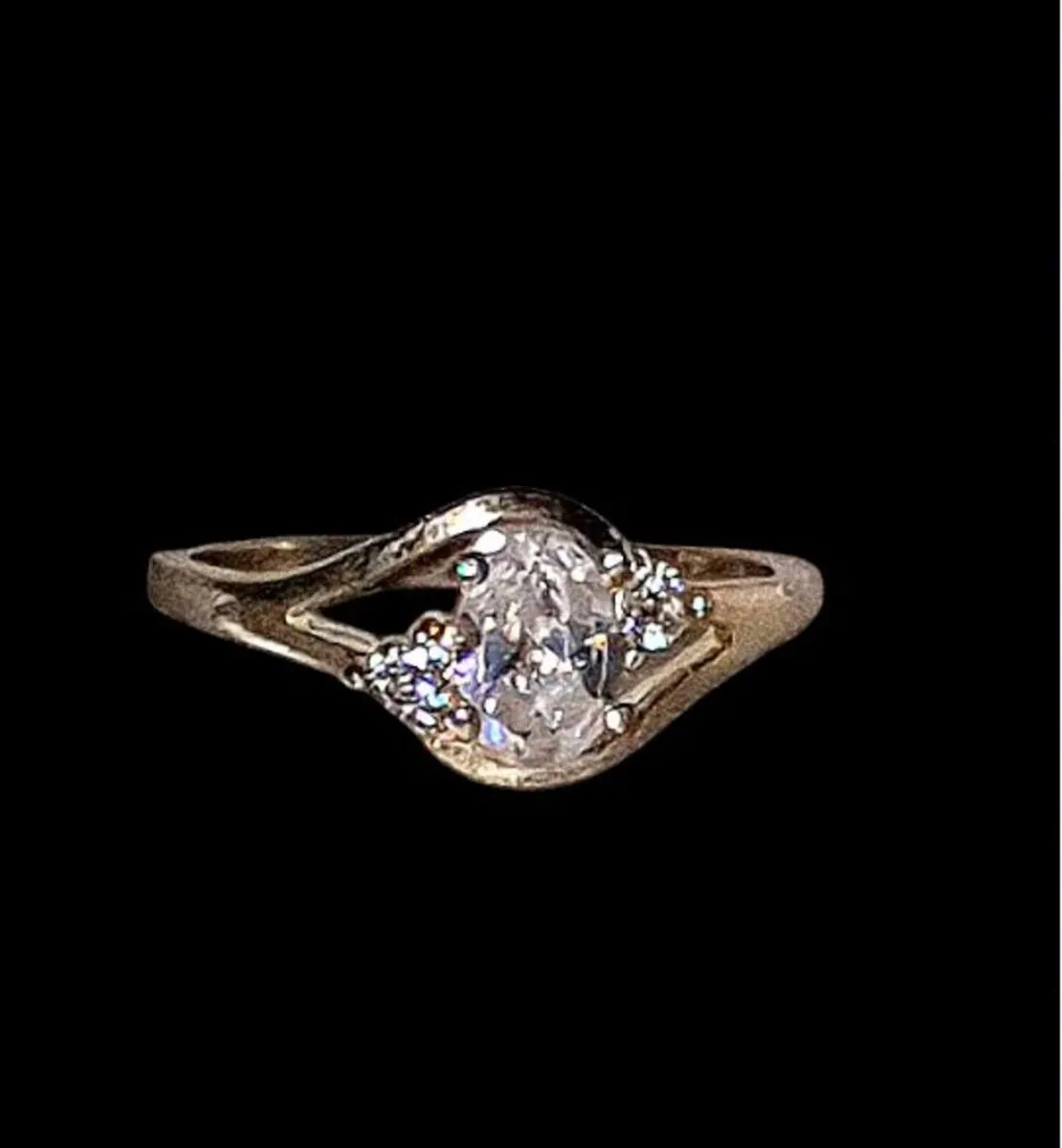 Vintage Hallmarked Silver Trilogy Ring - Image 1