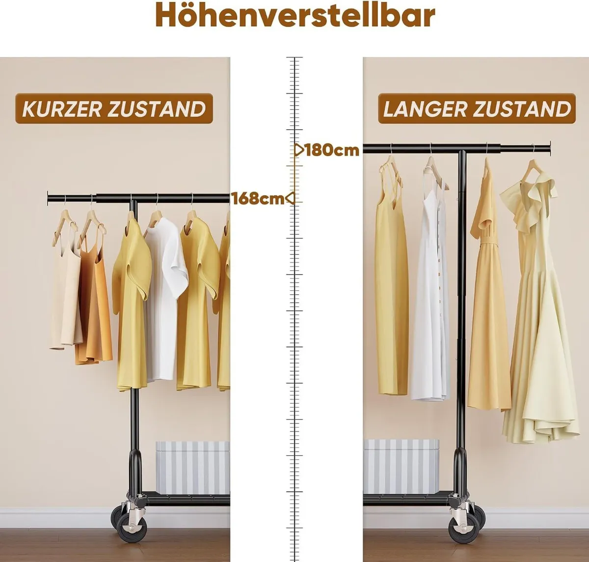 Heavy Duty Clothes Rail 238KG Capacity Extendable - Image 4