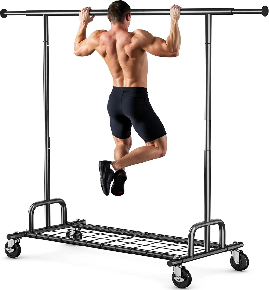 Heavy Duty Clothes Rail 238KG Capacity Extendable - Image 1