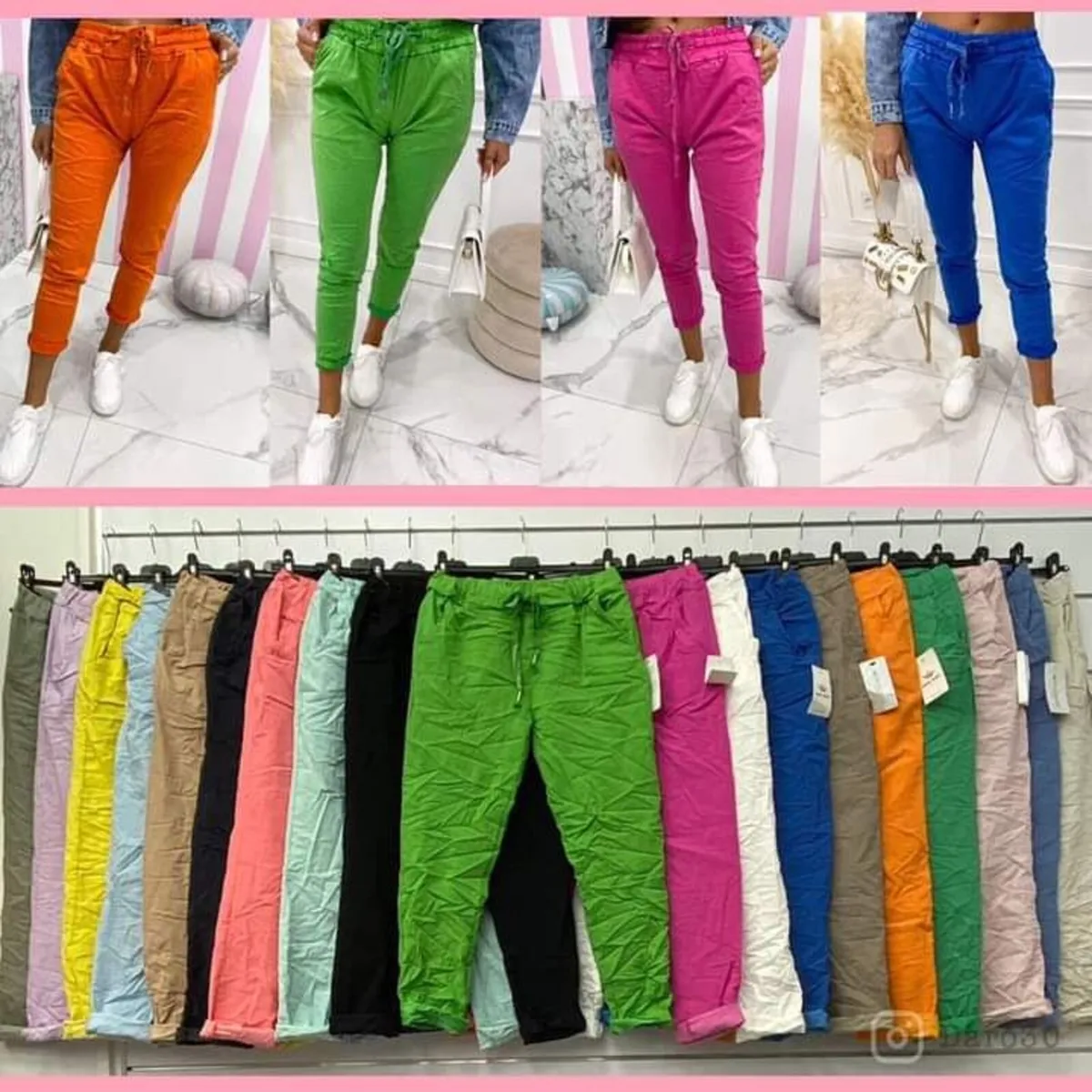 ladies italian stretch trousers 10/16 - Image 1