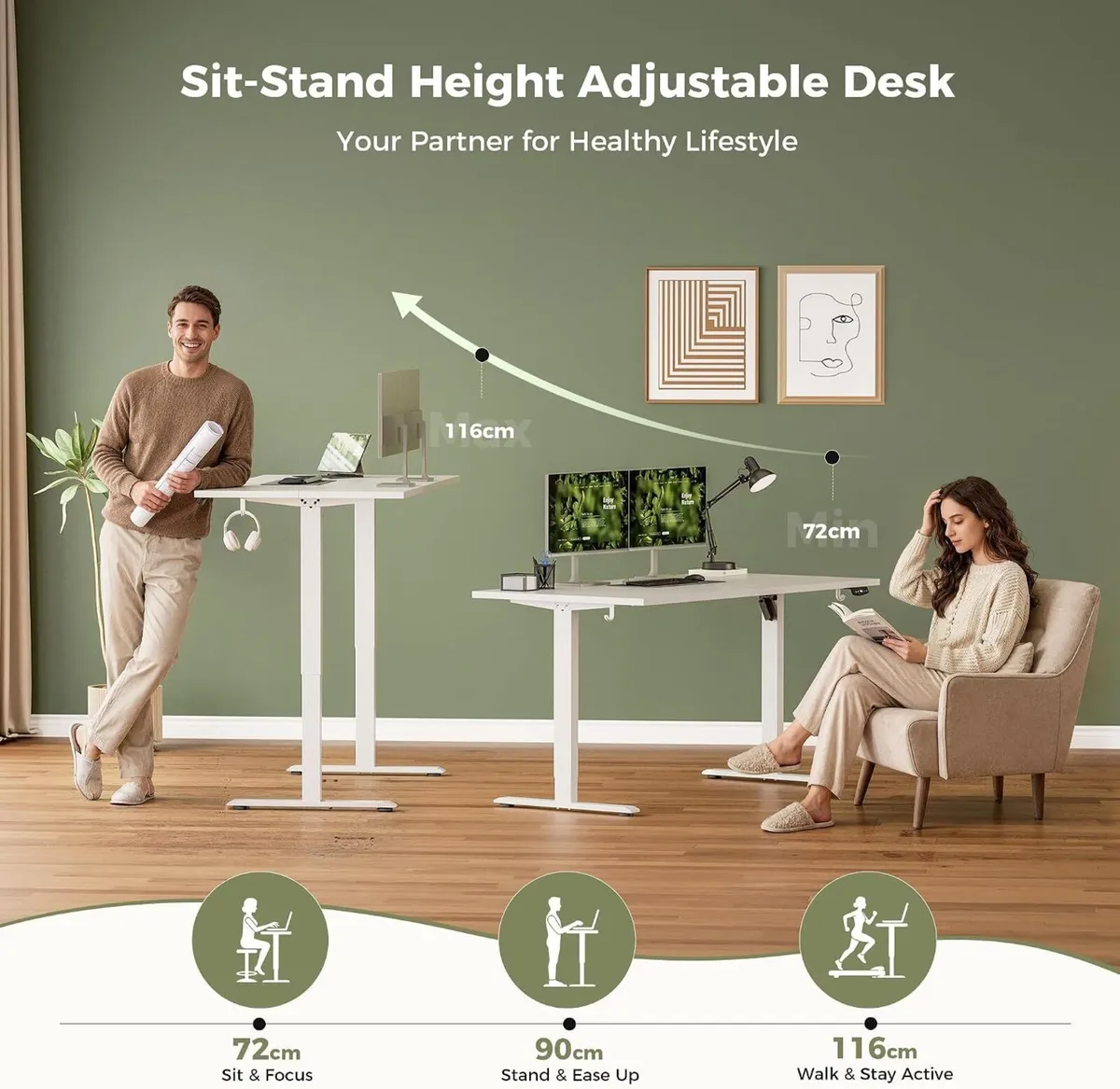 Desk 2 Memory Buttons for Adjust Height - Image 3