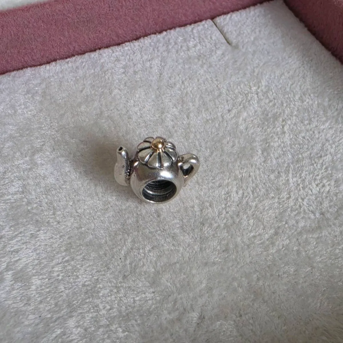 Pandora Two-Tone Teapot Charm,very good condition - Image 1