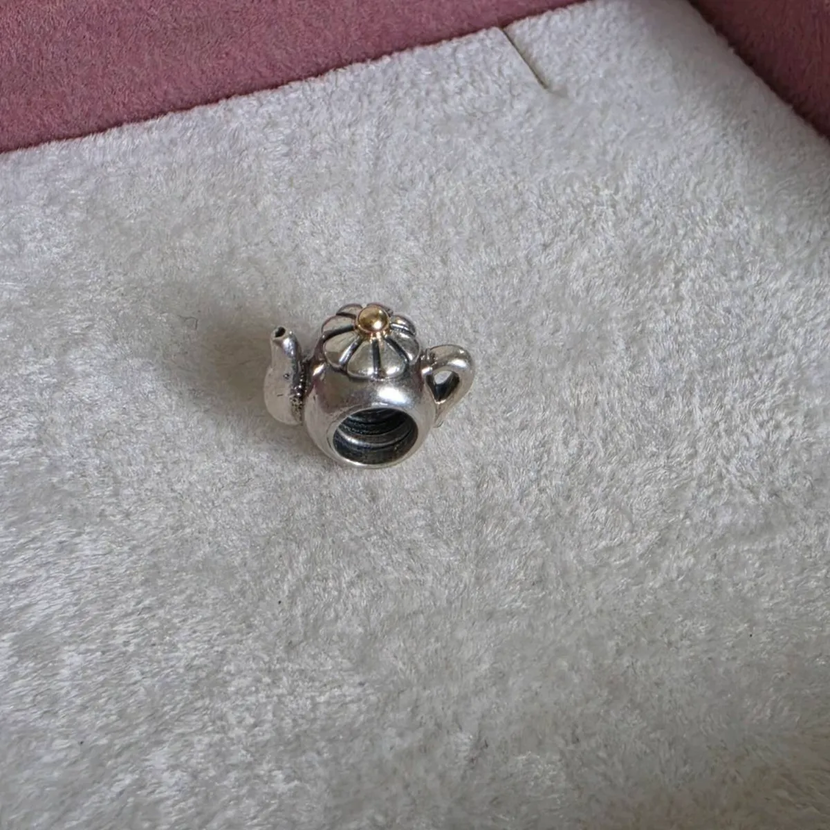 Pandora Two-Tone Teapot Charm,very good condition - Image 2