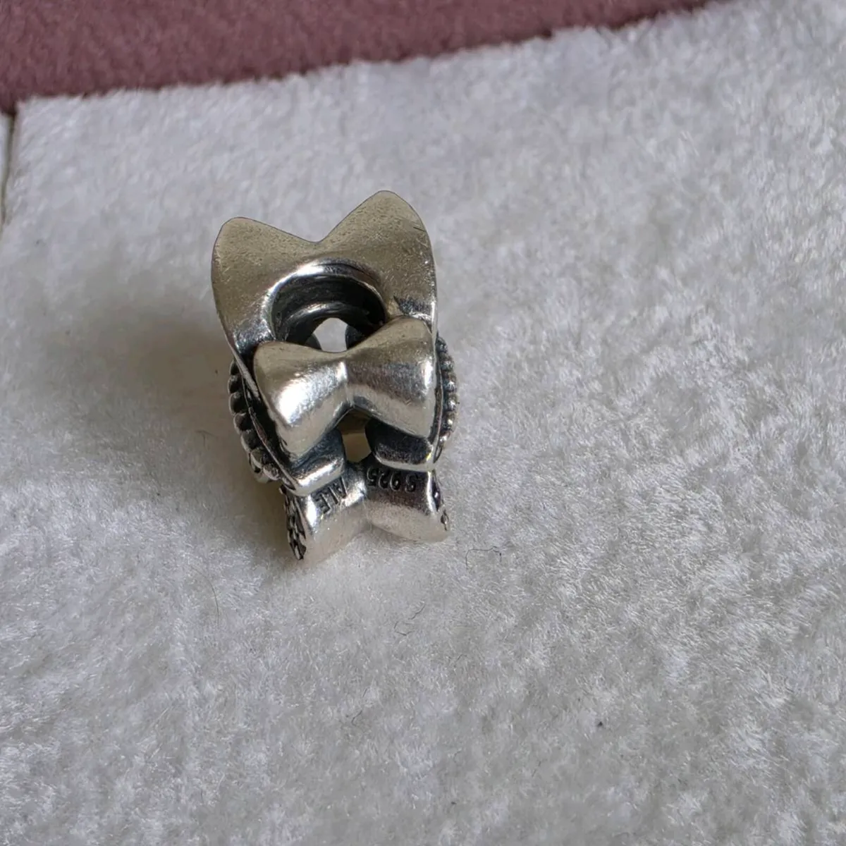 Pandora butterfly charm with purple and white - Image 4