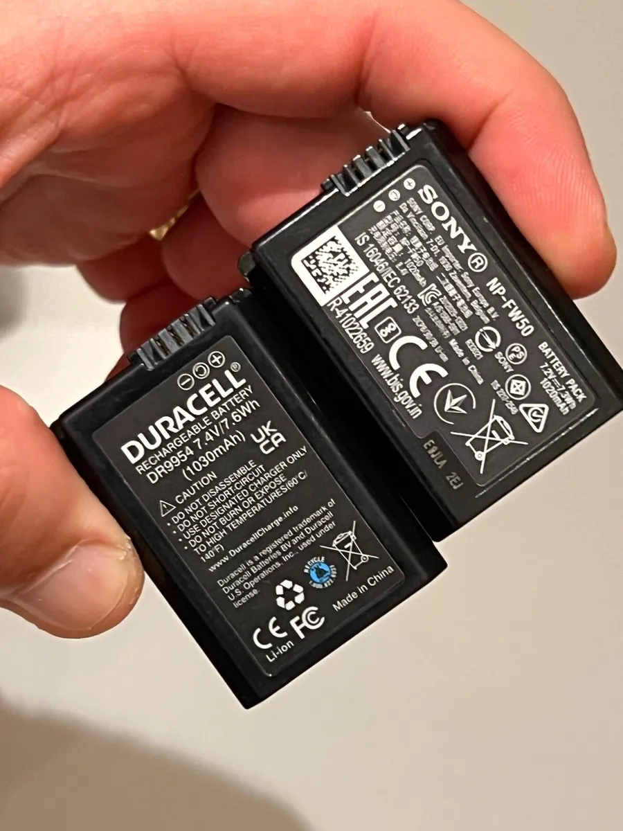NP-FW50 Batteries like new! - Image 4