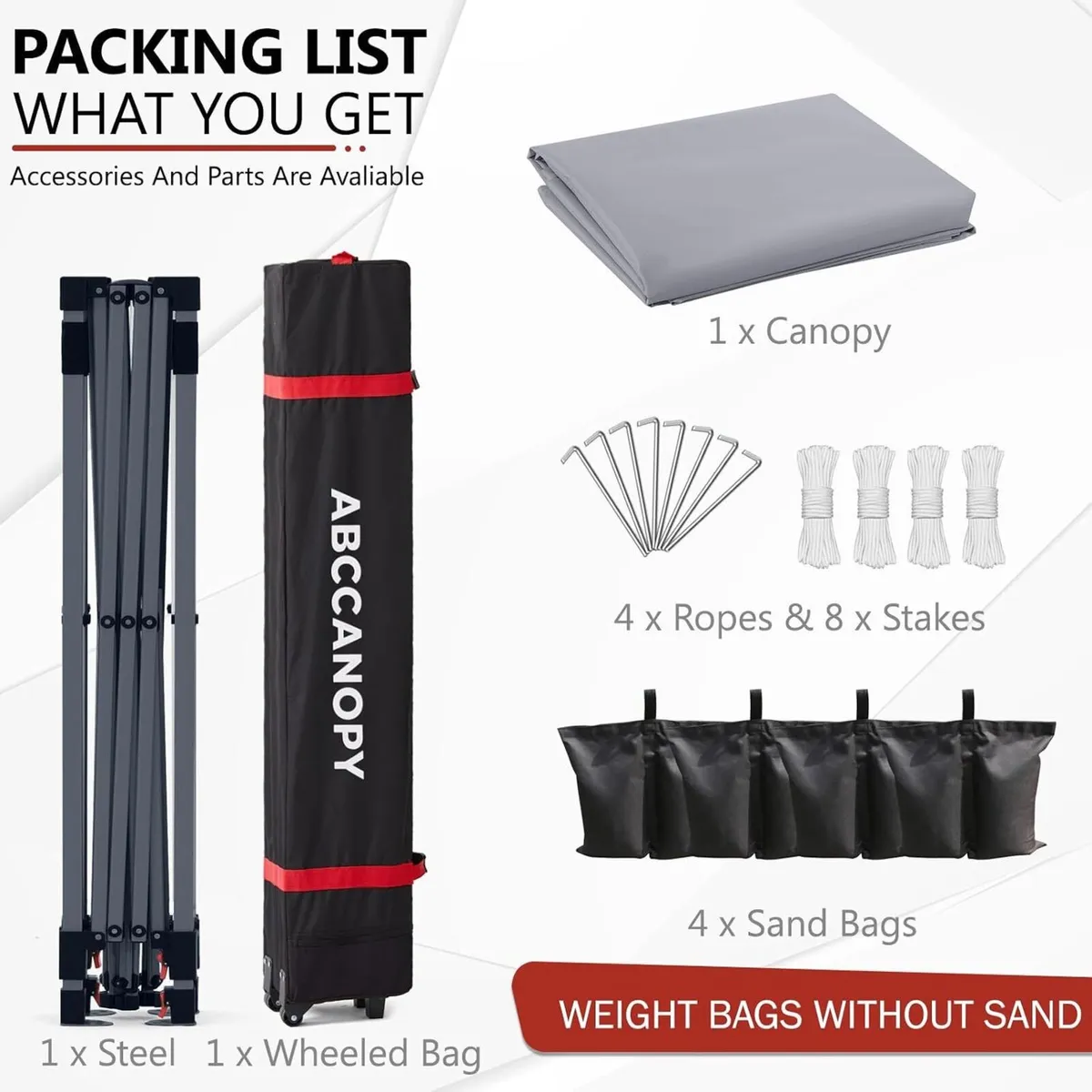 Pop-Up Gazebo Commercial with Accessories Pack - Image 4