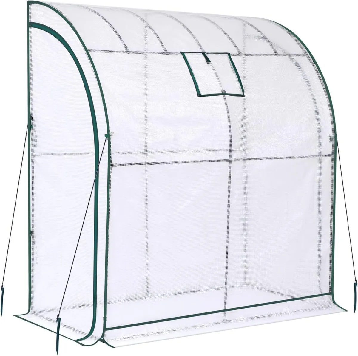 Greenhouse Walk-In with Shelves and Mesh Windows - Image 1