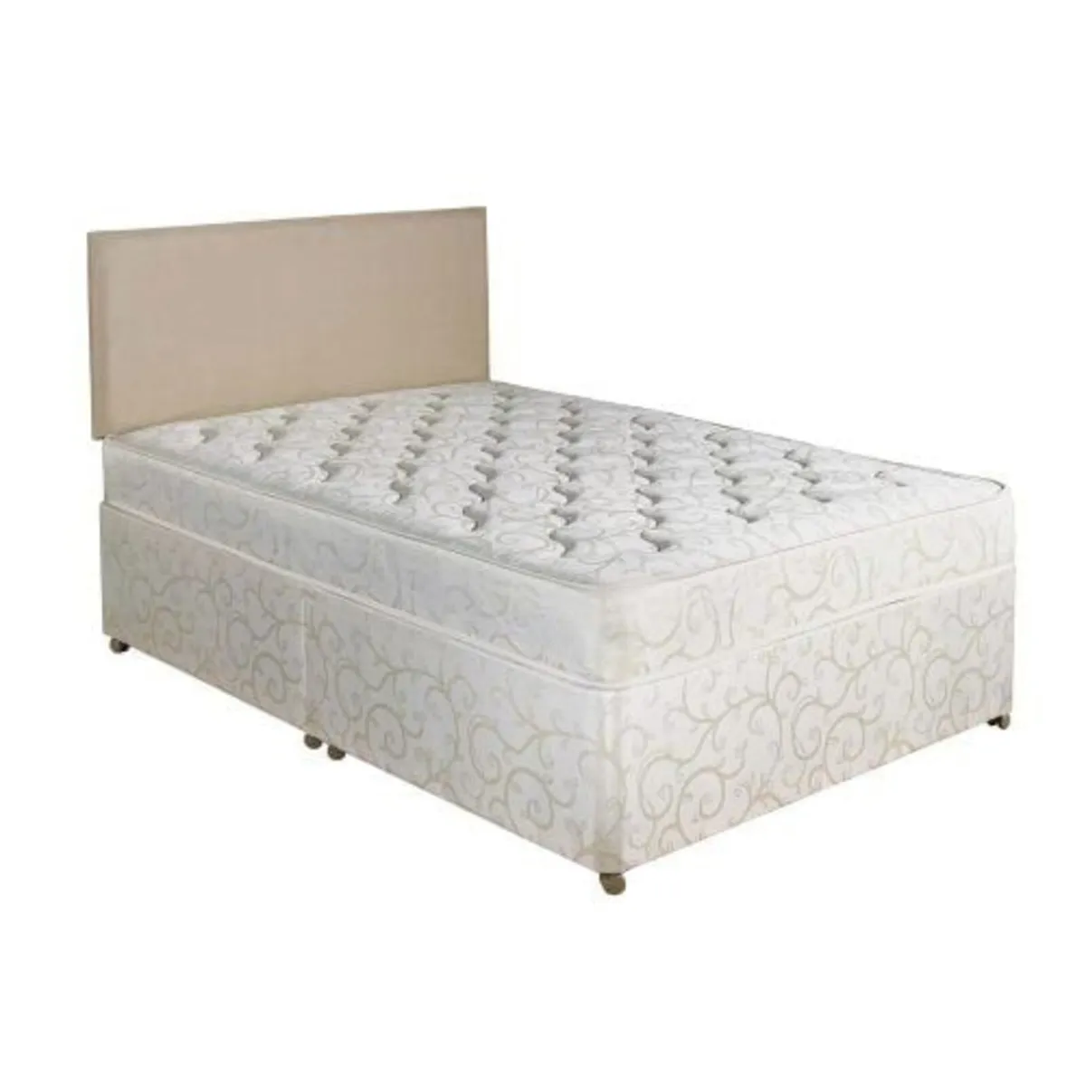 Small Double Divan Bed + Headboard - Image 1