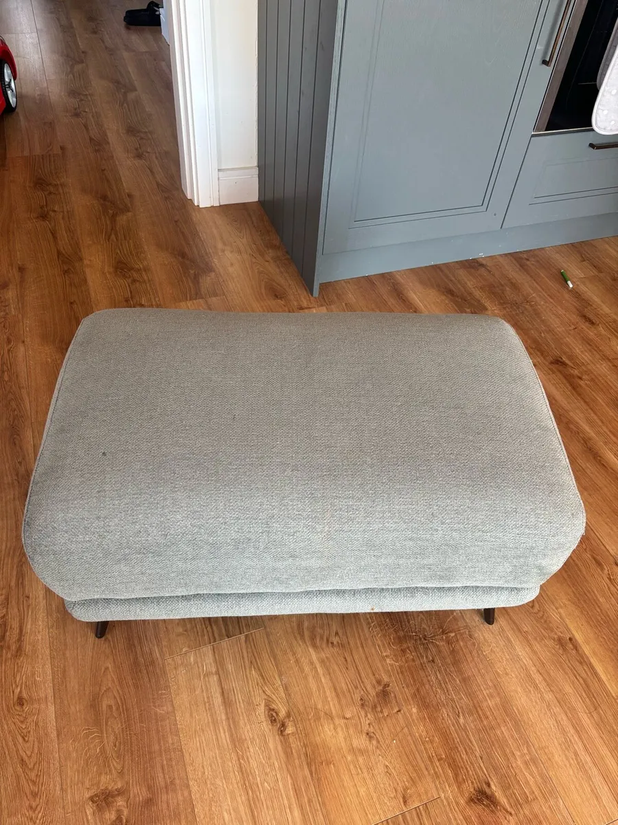 Sofa 3 seater with foot stool - Image 4
