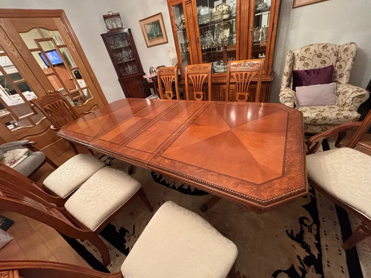 Dining Room 8 Seater Table and Dresser - Image 1