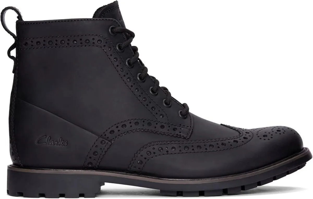 Clarks Men's Westcombe Matte Boots leather shoes - Image 1