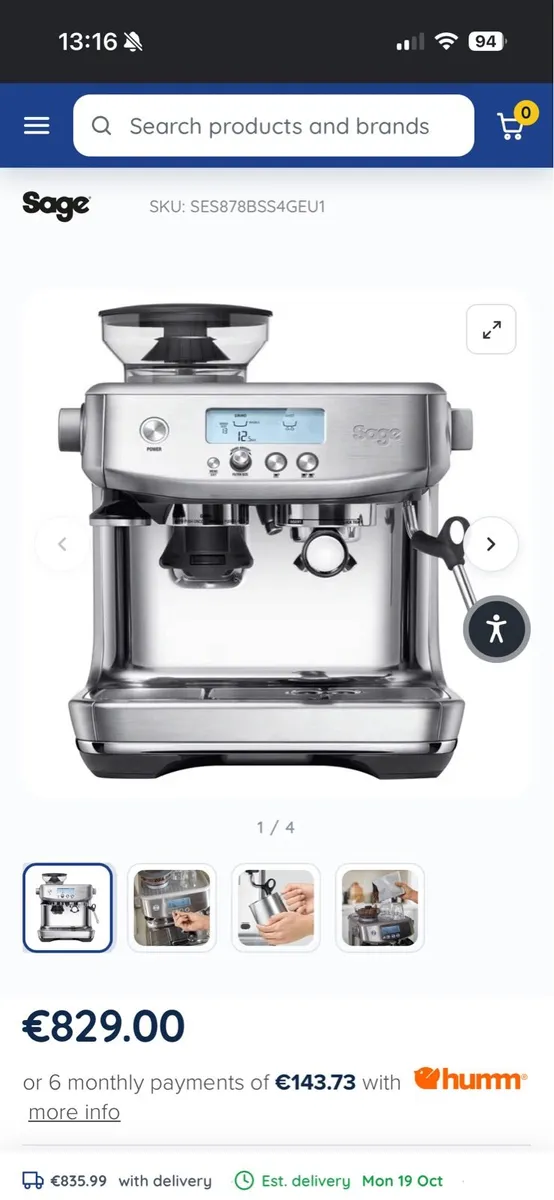 Sage Barrista pro Coffee Machine - Image 2