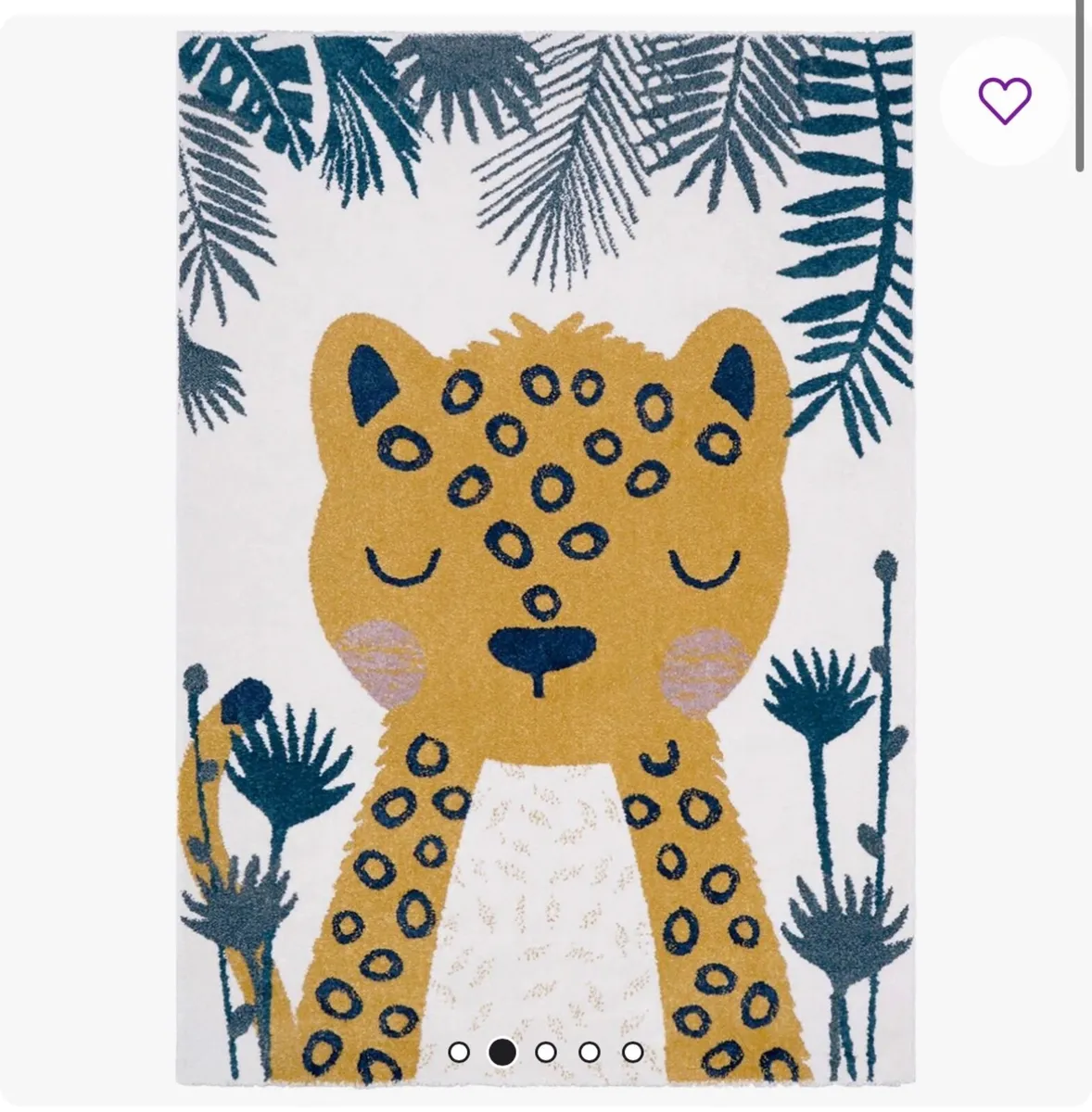 Beautiful Safari-Themed Nursery Rug, Curtains, Art - Image 3