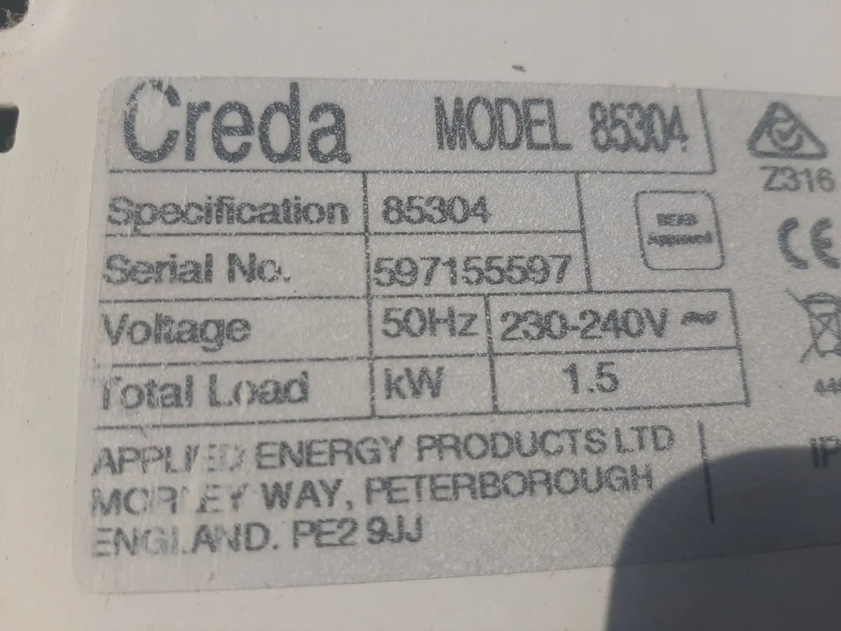 Creda wall heaters - Image 2