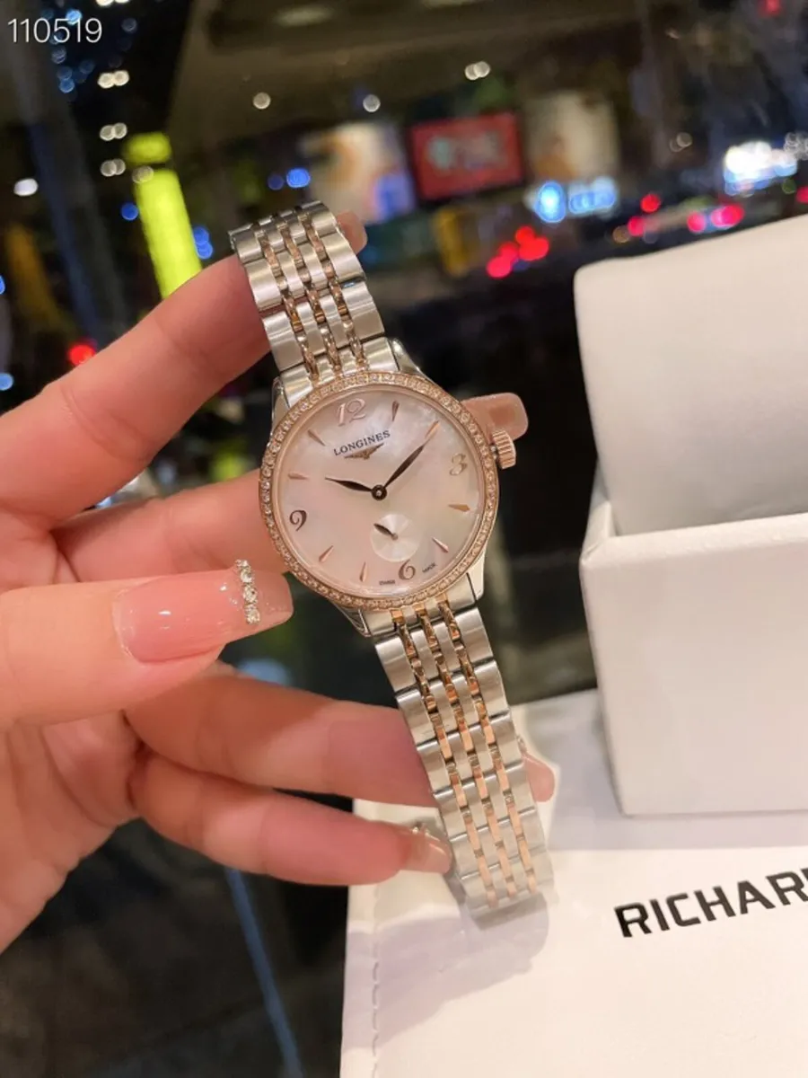 Longines Elegant Collection 34.5mm Two-Tone Mother - Image 2