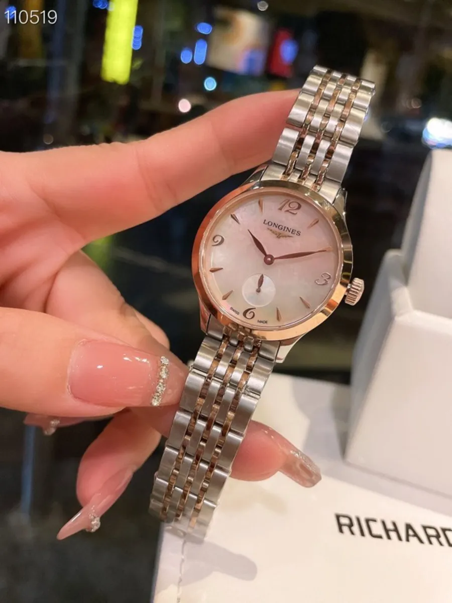 Longines Elegant Collection 34.5mm Two-Tone Mother - Image 3