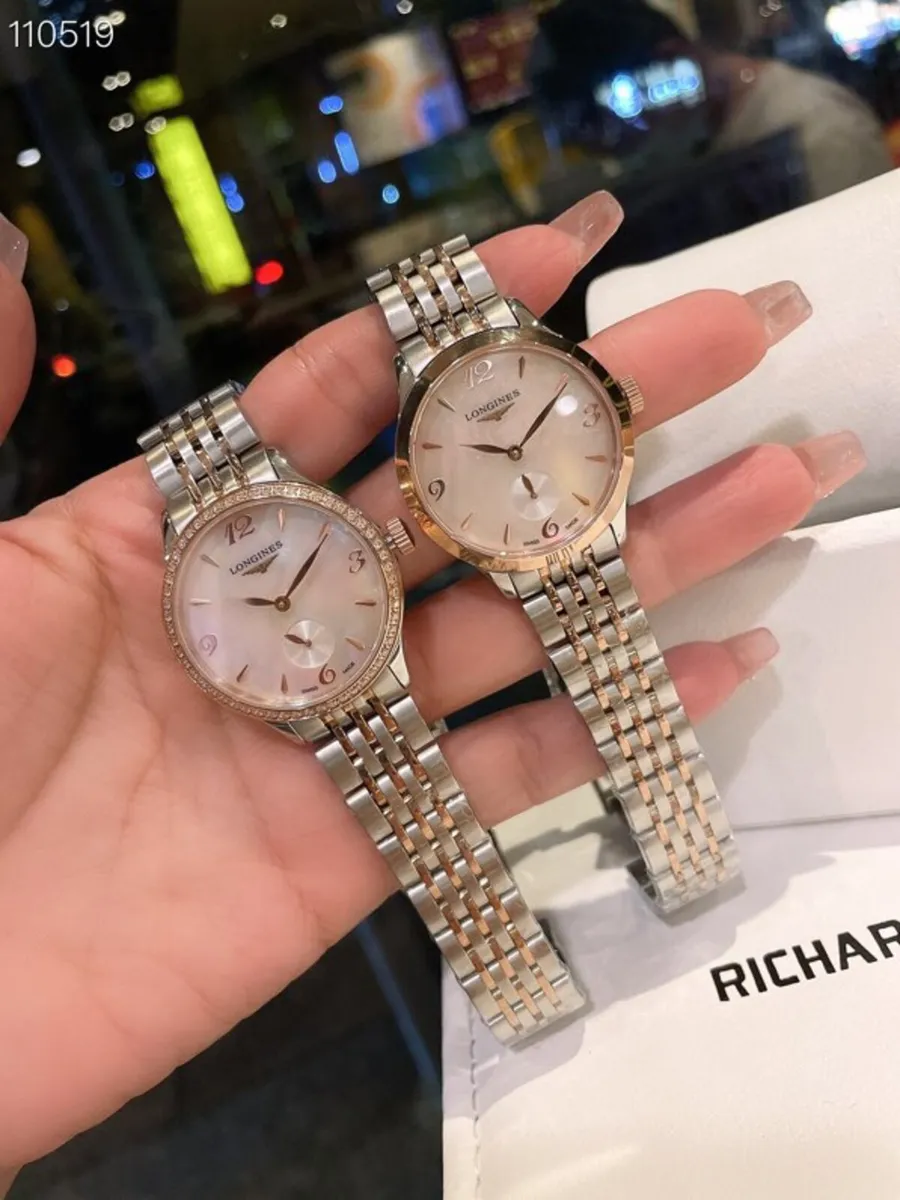 Longines Elegant Collection 34.5mm Two-Tone Mother - Image 4