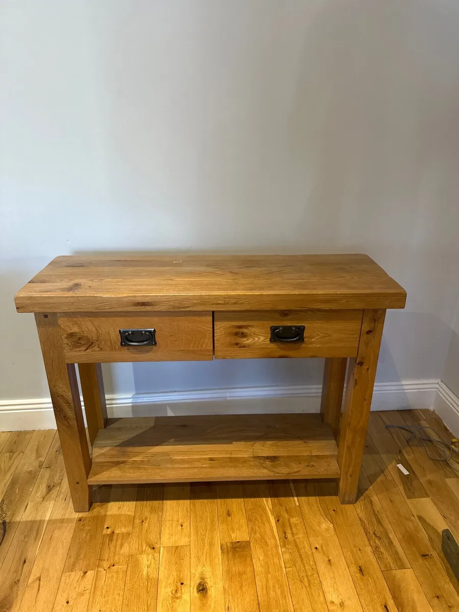 Furniture solid oak table - Image 1