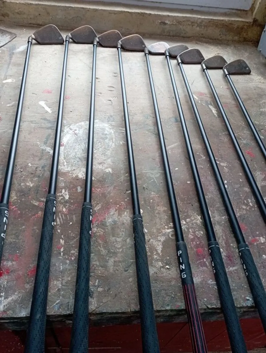 Vintage RARE PING ISI Beryllium Copper irons - Image 1