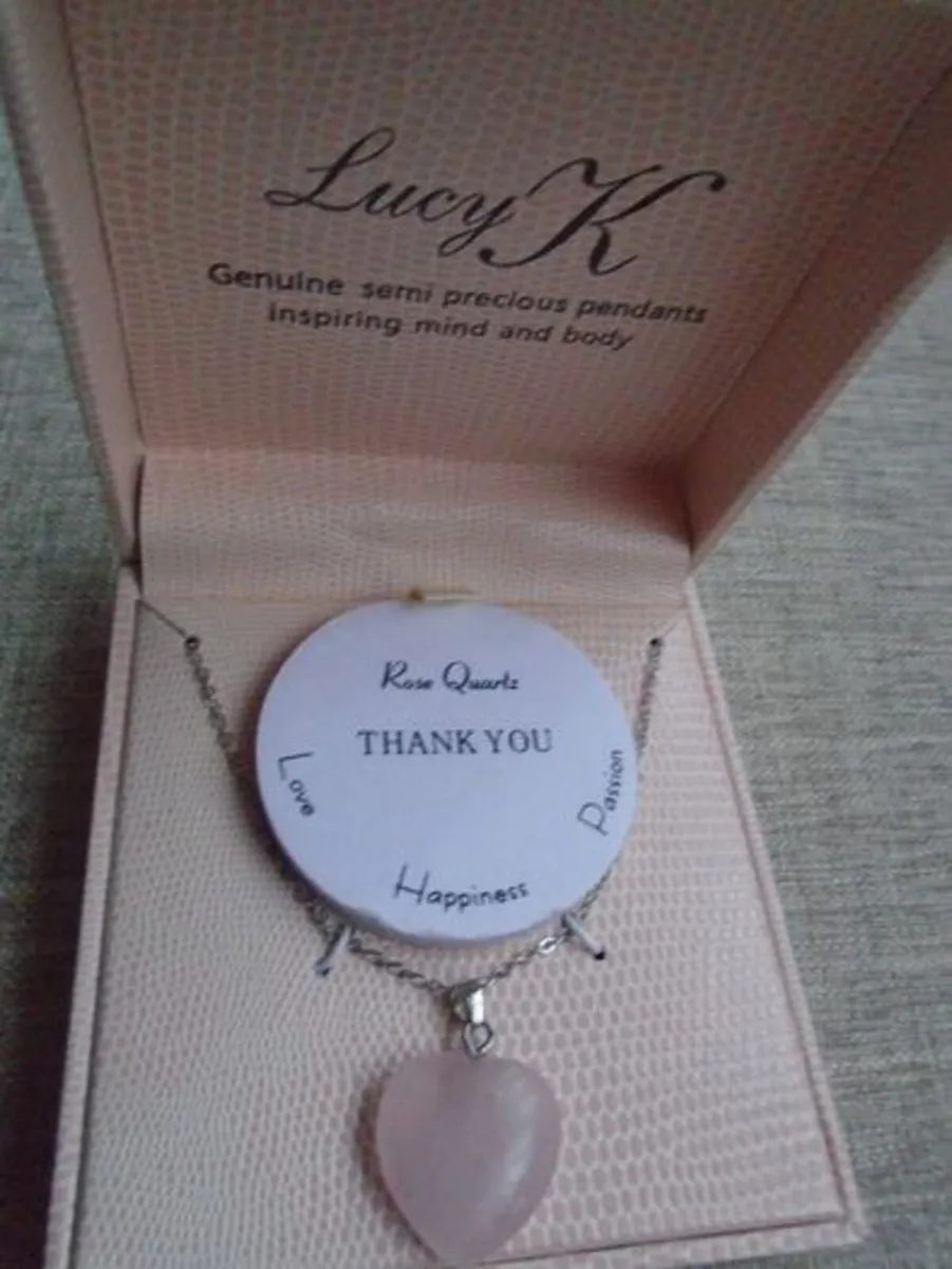 Rose Quartz pendant, Jewellery, Gift - Image 1