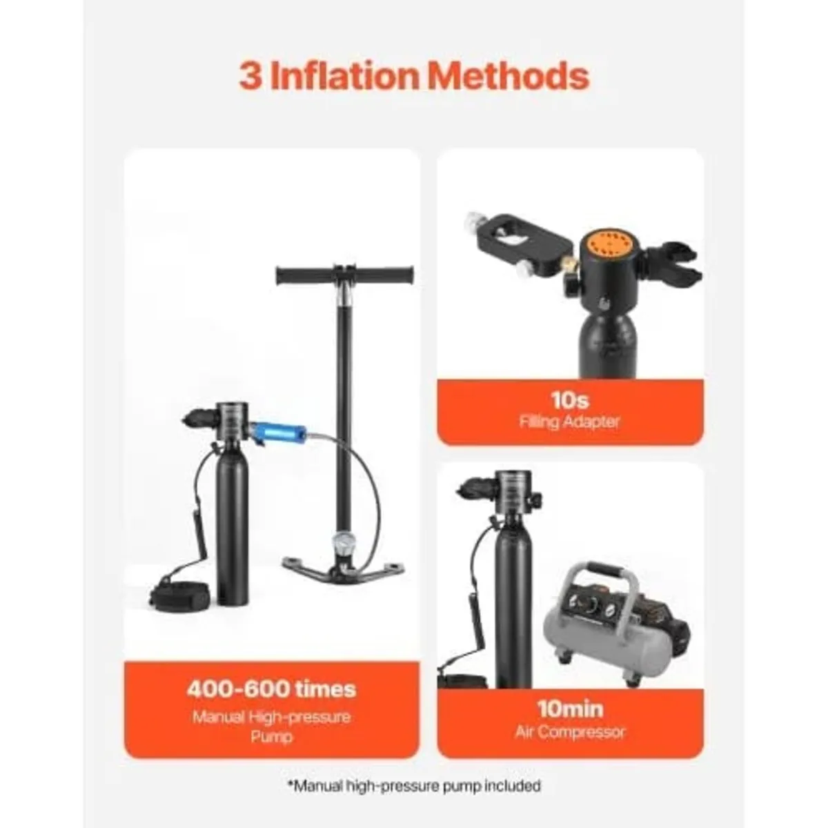 Scuba Tank, 0.5L Portable Scuba Diving Tank, Divin - Image 3