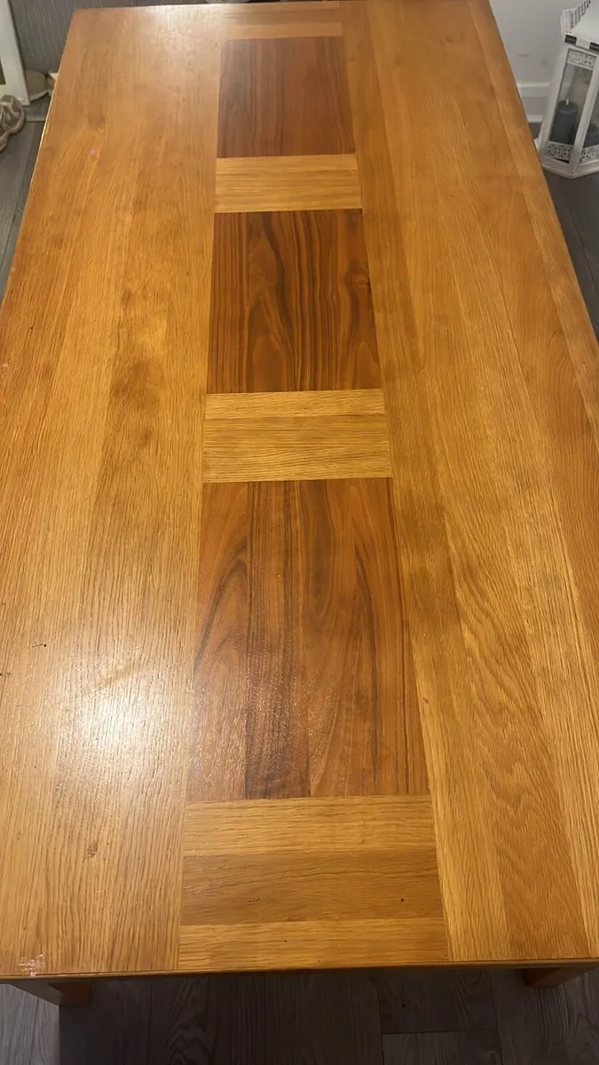 Solid oak kitchen table - Image 4