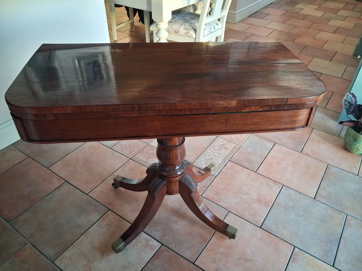 Antique card table - Image 1