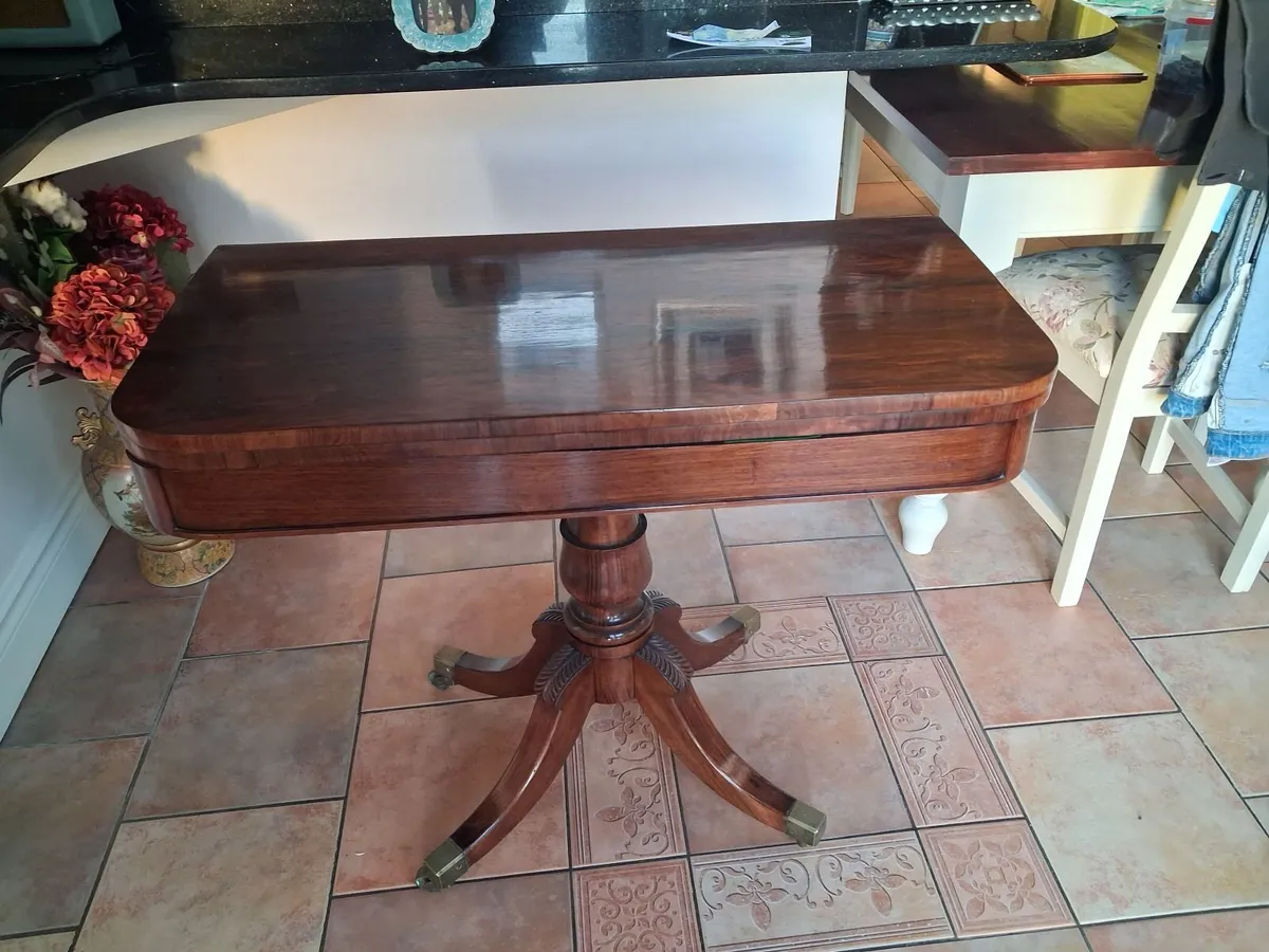 Antique card table - Image 2