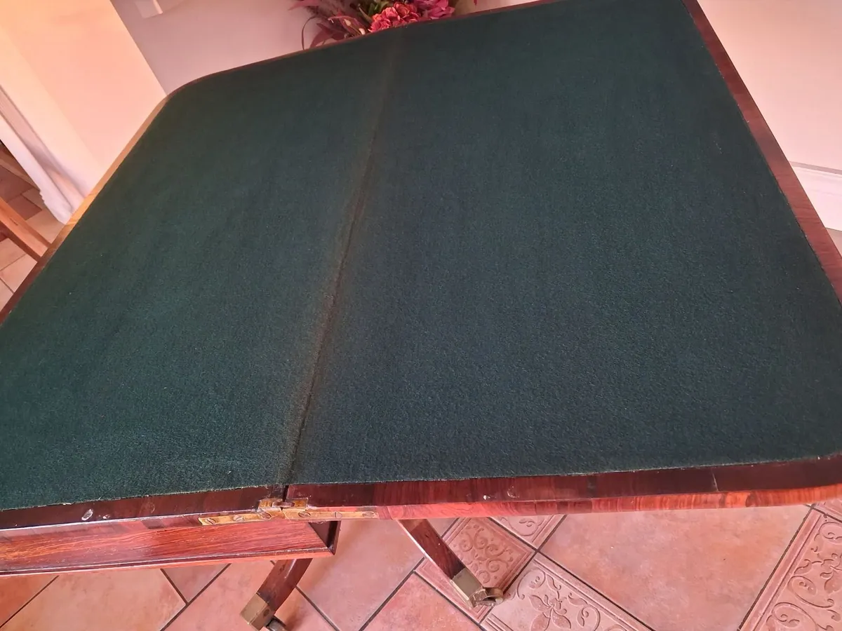 Antique card table - Image 4