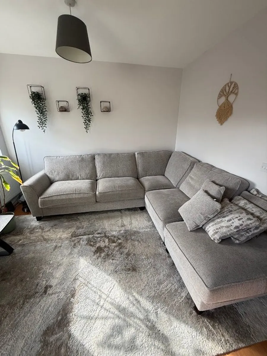 Large Corner Sofa with Footstool - Image 2