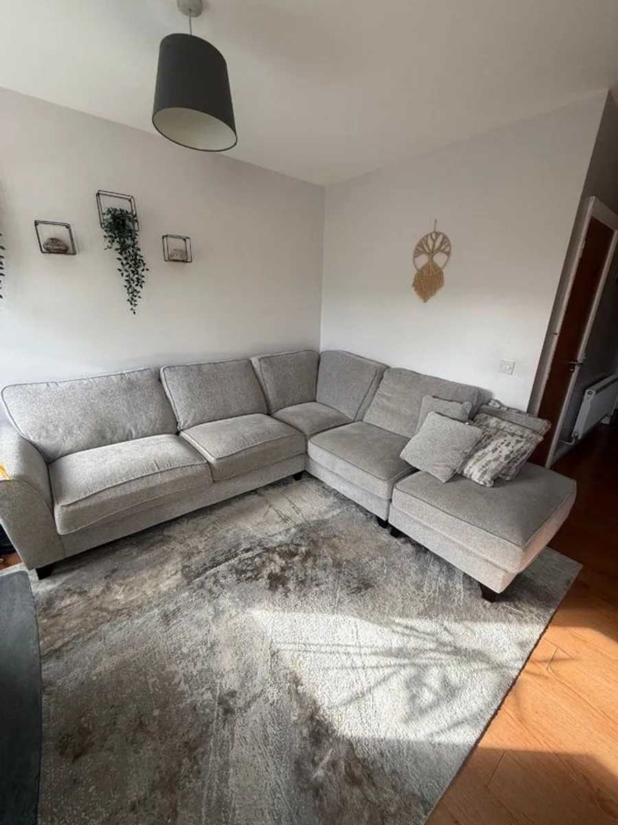 Large Corner Sofa with Footstool - Image 3