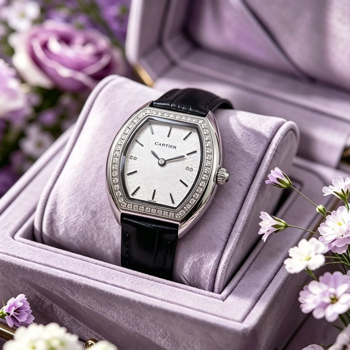 Cartier Tortue Small Model, Rose Gold and Diamond - Image 2