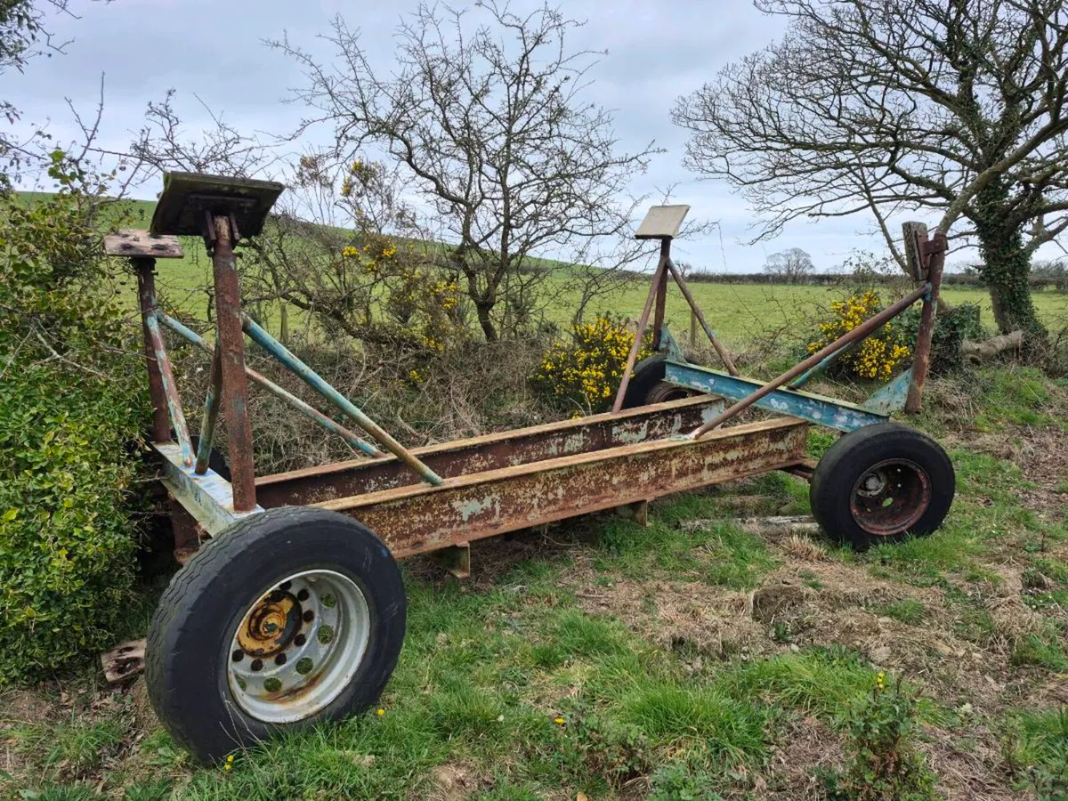 Boat trailer for yard, heavy duty yacht cradle - Image 1