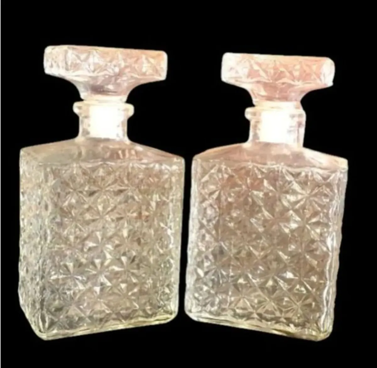 Vintage French Glass Decanters - Image 3
