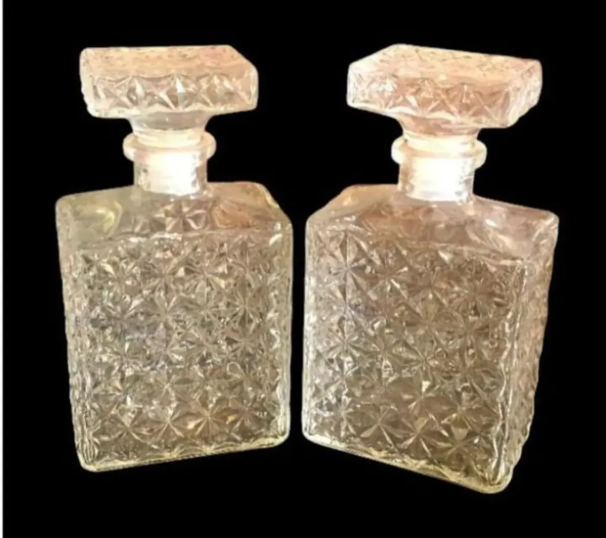 Vintage French Glass Decanters - Image 1